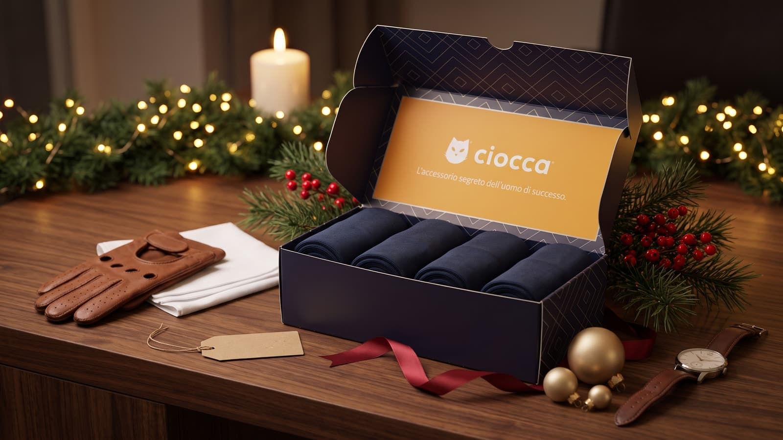 Regali di Natale per uomo con le calze: idee eleganti e box regalo — Stile & Lifestyle Ciocca